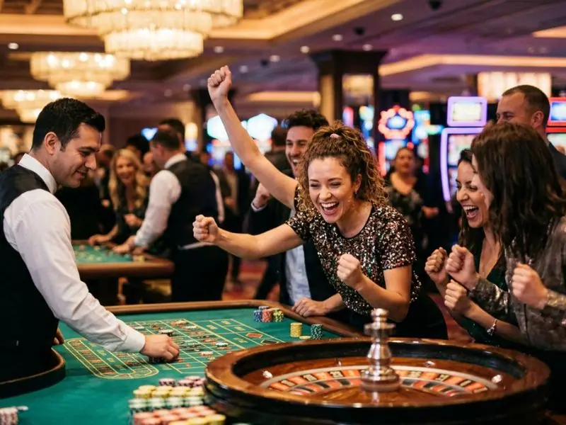 777 pub online casino spin and feel the happy casino adrenaline lively casino scene with slot machines and glowing lights vibrant