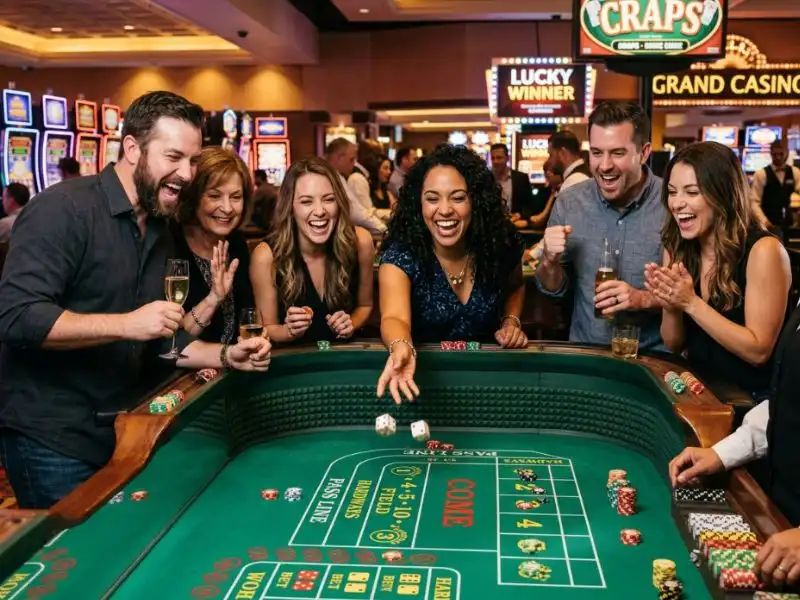 Player enjoying the sound of winning chips at Apaldo Casino