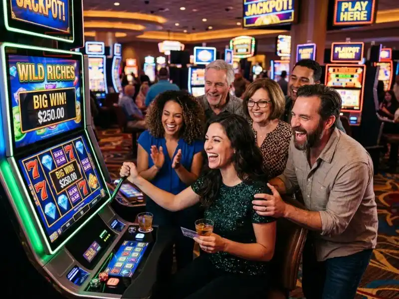 Happy player reacting after each round at JL99 Casino