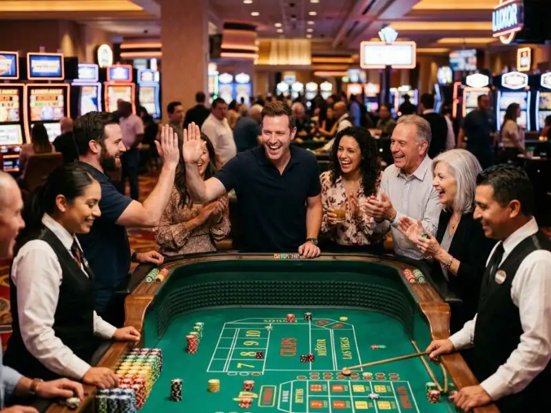 Player quietly celebrating a big win at KKJili Casino