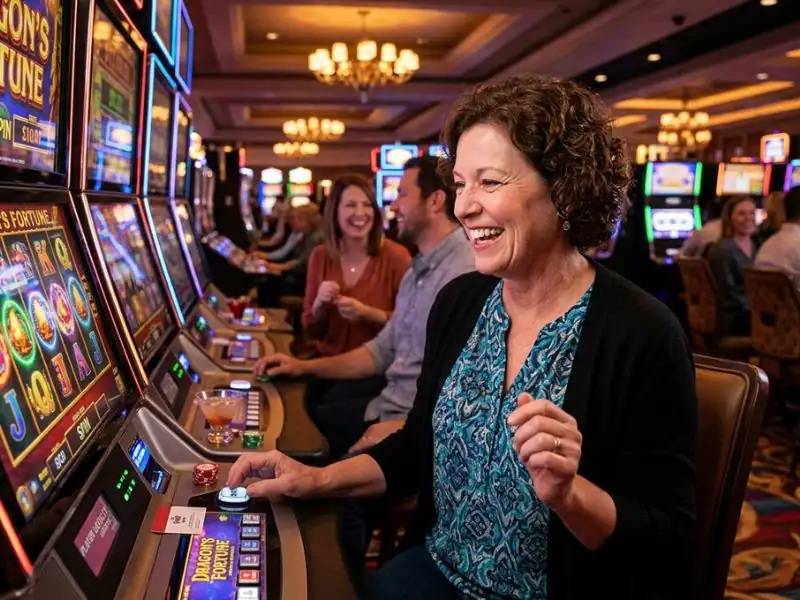 PHL163 online casino login happy player smiling after a lucky spin