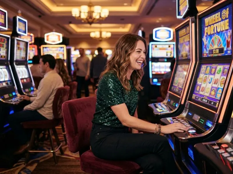 Woman playing color game GCash with calm and focused betting