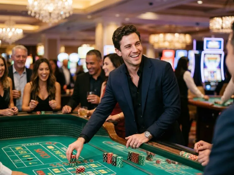 Man using smart strategies at an online casino Philippines platform