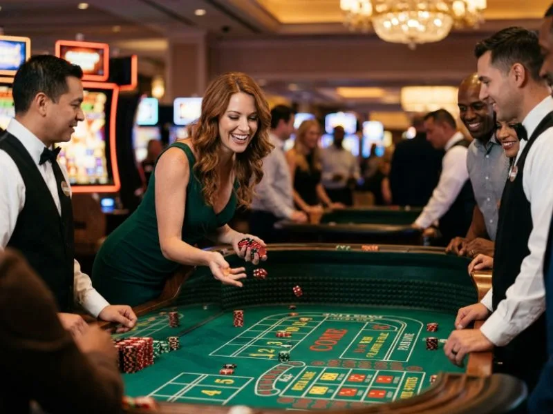 Stylish woman exploring PAGCOR accredited online casino games